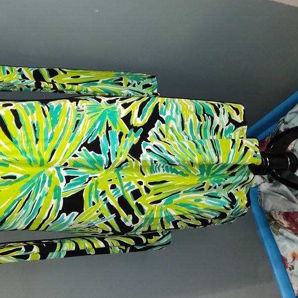 Lilly Pulitzer long sleeve Westerly Greens With Envy Dress XS - Picture 3 of 11